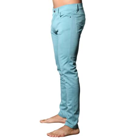 Andrew Christian Skinny Stretch Pants - Aqua