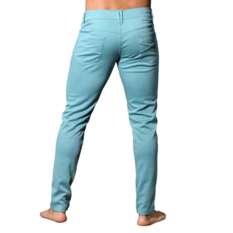 Andrew Christian Pantalon Skinny Stretch Turquoise