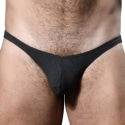 Andrew Christian Almost Naked Deep V Cut Briefs - Charcoal