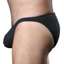 Andrew Christian Almost Naked Deep V Cut Briefs - Charcoal