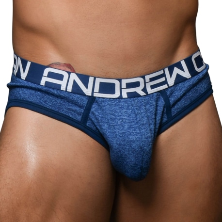 Andrew Christian Moisture Control Briefs with Show-It - Heather Blue