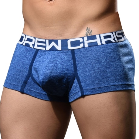 Andrew Christian Moisture Control Trunks with Show-It - Heather Blue