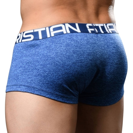 Andrew Christian Boxer Moisture Control Show-It Bleu Chiné