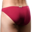 Andrew Christian Almost Naked No-Show Ultra Low-Rise Briefs - Burgundy