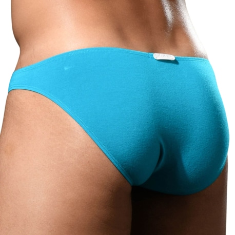 Andrew Christian Almost Naked No-Show Ultra Low-Rise Briefs - Teal