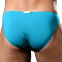 Andrew Christian Almost Naked No-Show Ultra Low-Rise Briefs - Teal