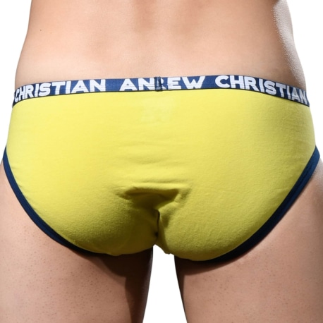 Andrew Christian Slip Almost Naked Fly Tagless Jaune Citron