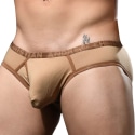 Andrew Christian Almost Naked Fly Tagless Briefs - Brown