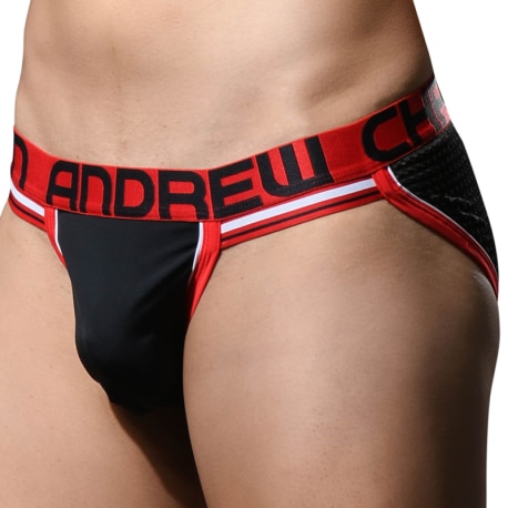 Andrew Christian Almost Naked Competition Mesh Briefs - Black