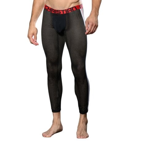 Andrew Christian Almost Naked Competition Mesh Leggings - Black