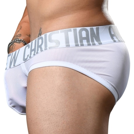 Andrew Christian Alpine Sheer Briefs - White