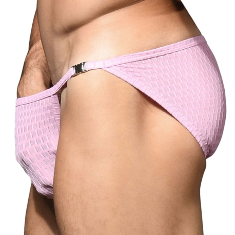 Andrew Christian Slip Almost Naked Buckle Rose