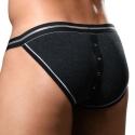 Andrew Christian Almost Naked Glampground Snap Briefs - Charcoal