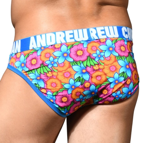 Andrew Christian Almost Naked Abundant Floral Briefs