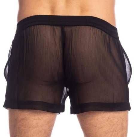 L'Homme invisible Chantilly Flowy Shorts - Black