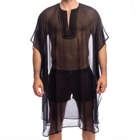 L'Homme invisible Chantilly Kaftan - Black