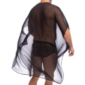 L'Homme invisible Caftan Chantilly Noir