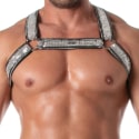 TOF Paris Glitter Bulldog Harness - Silver