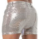 TOF Paris Short 5 Poches Glitter Argent