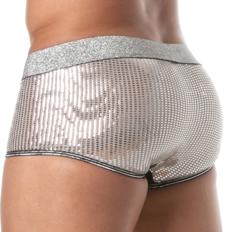 TOF Paris Glitter Trunks - Silver