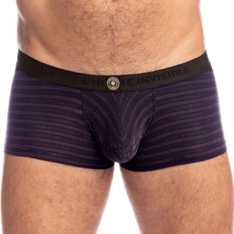 L'Homme invisible Shimmering Nights Hipster Push-Up Trunks - Black