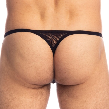 L'Homme invisible Black Magic Striptease Thong - Black