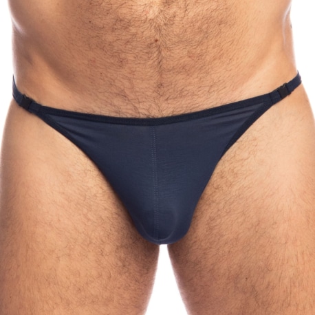 L'Homme invisible Soft Touch Striptease Thong - Navy