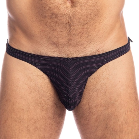 L'Homme invisible String Bikini Shimmering Nights Noir