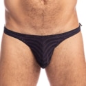 L'Homme invisible Shimmering Nights Bikini Thong - Black