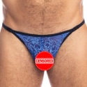 L'Homme invisible Palermo Striptease Thong - Blue