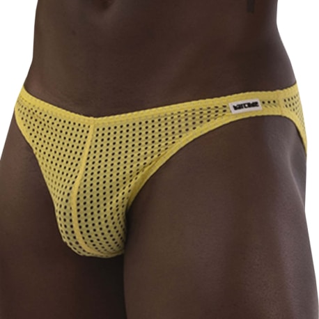 Barcode Reigi Mesh Briefs - Yellow