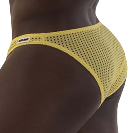 Barcode Reigi Mesh Briefs - Yellow