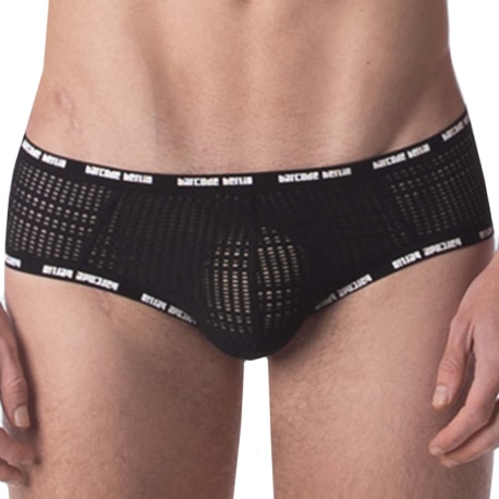 Barcode Ibo Mesh Briefs - Black