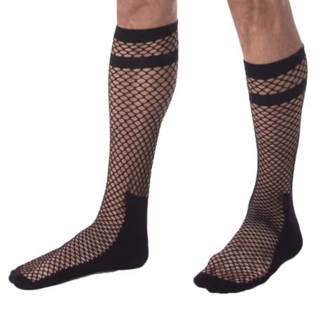 Barcode Chaussettes Fishnet Cala Noires