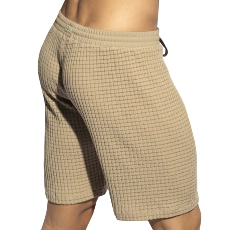 ES Collection Checkmate Shorts - Beige