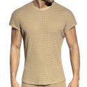 ES Collection Checkmate Relaxed T-Shirt - Beige