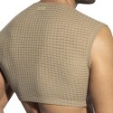 ES Collection Checkmate Crop Top - Beige