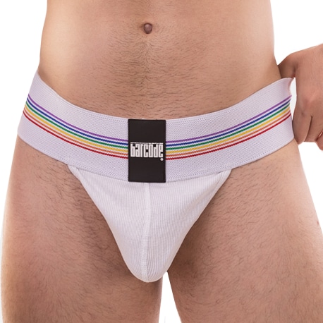 Barcode Proud Boy Thong - White