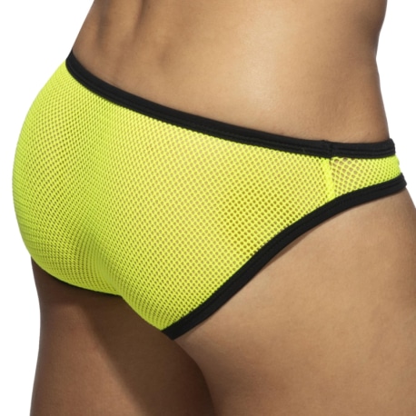 Addicted Slip Bikini Fever Jaune Fluo