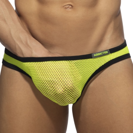 Addicted Fever Bikini Briefs - Neon Yellow