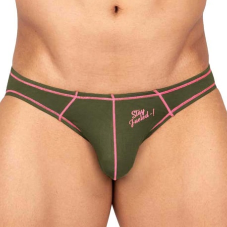 Private Structure PRD Eutopia Bikini Briefs - Olive