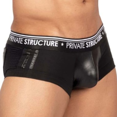 Private Structure Militia Hipster Trunks - Black