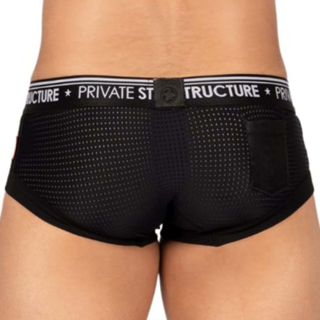 Private Structure Militia Hipster Trunks - Black