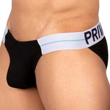 Private Structure Slip Tanga MO-Lite Noir