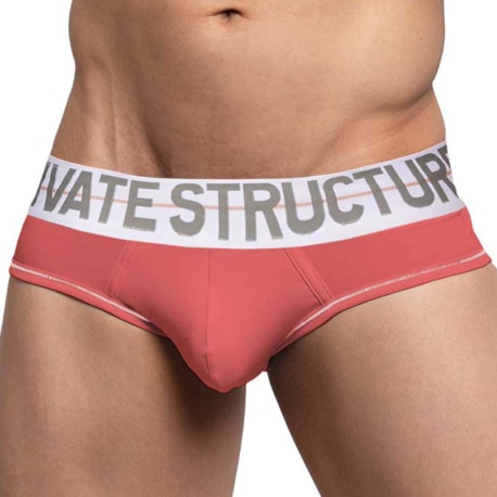 Private Structure MO-Lite Briefs - Brick Red