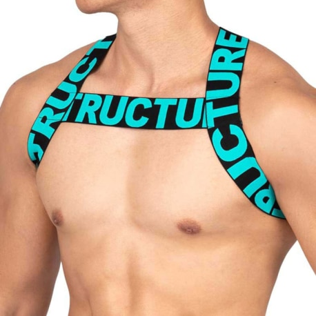 Private Structure Harnais Party Troop Noir - Turquoise