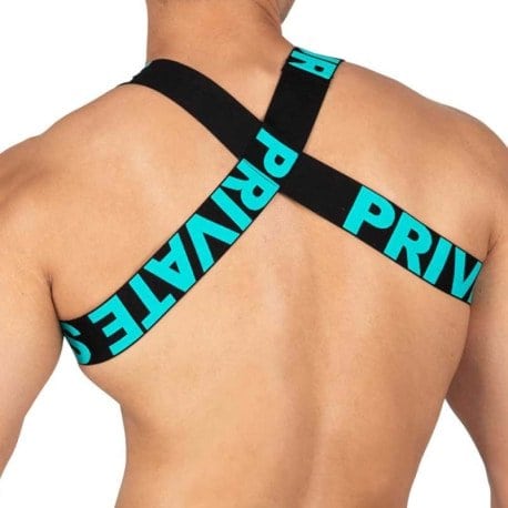 Private Structure Harnais Party Troop Noir - Turquoise