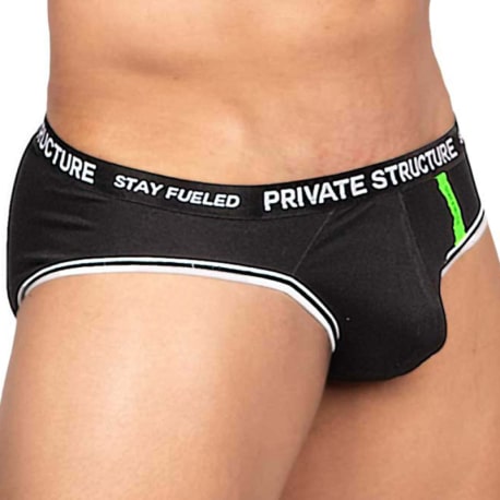 Private Structure Essence Odyssey Briefs - Black