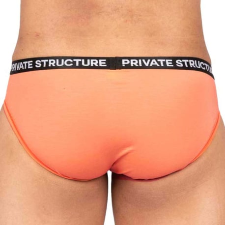 Private Structure Essence Odyssey Briefs - Coral