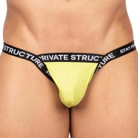 Private Structure Essence Odyssey Tanga Briefs - Yellow